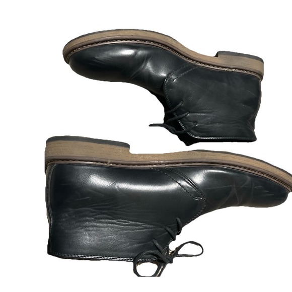 Hawke & Co Men\'s Chukka Boots Size 10.5 Black Faux Leather Lace Up Casual main image 7